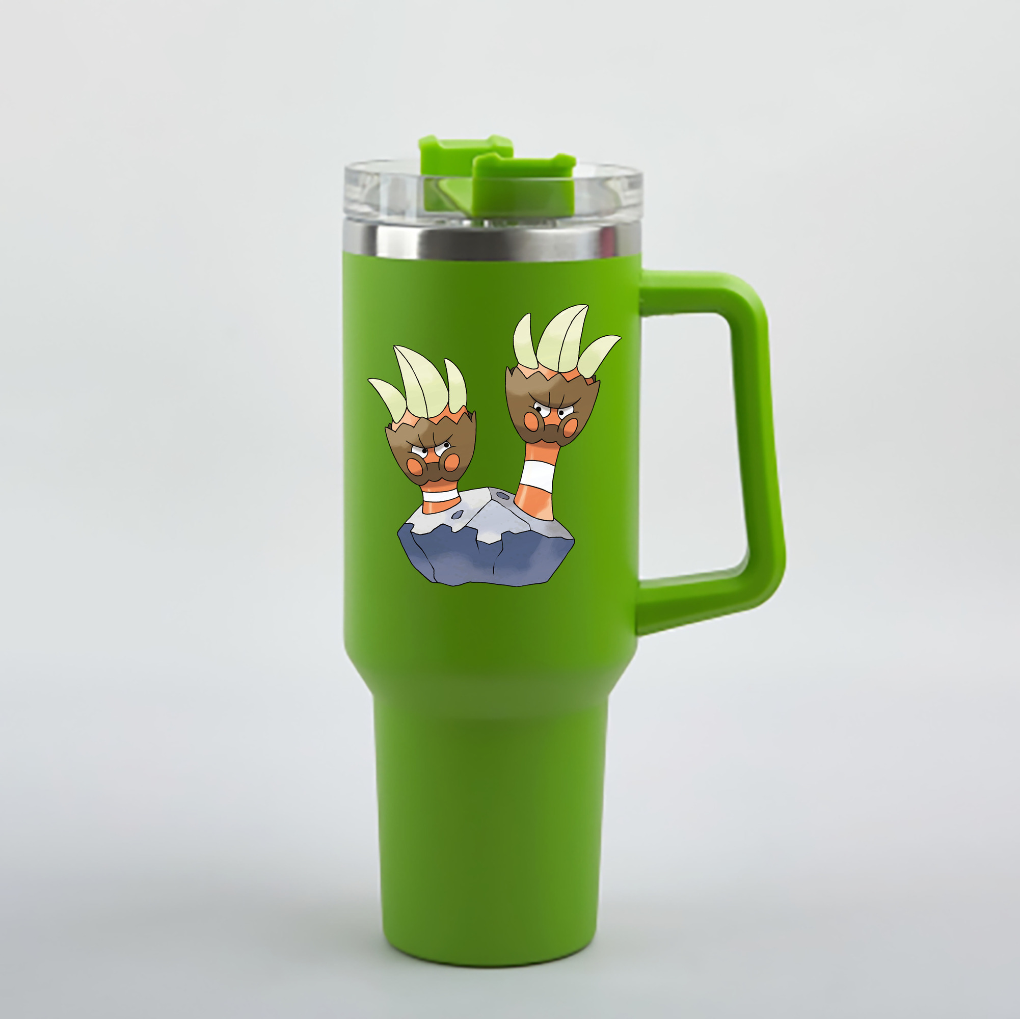 （画像用） ポケットモンスター Pokémon 1200mL車用タンブラー - クリスタルステッカー（プラスチックストロー付き）